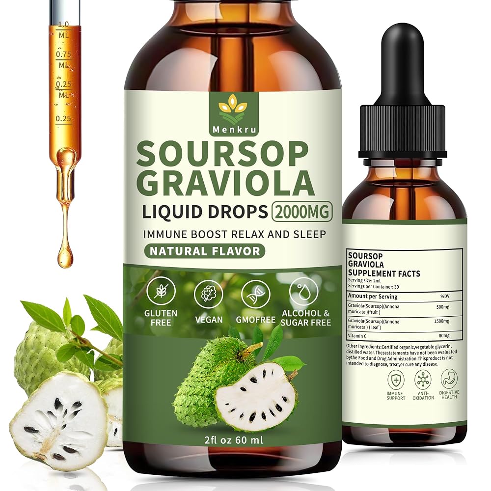 Menkru Soursop Graviola Liquid Drops