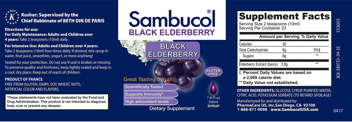 Sambucol Black Elderberry Liquid - 7 Fl Oz - image 2
