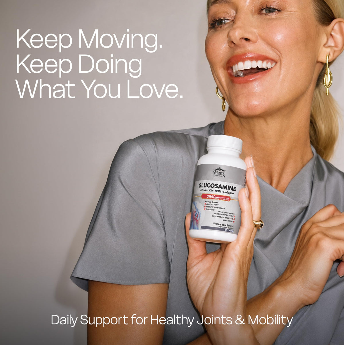 Eternal Spirit Beauty Glucosamine MSM Chondroitin Joint Support - 90 Count - image 4