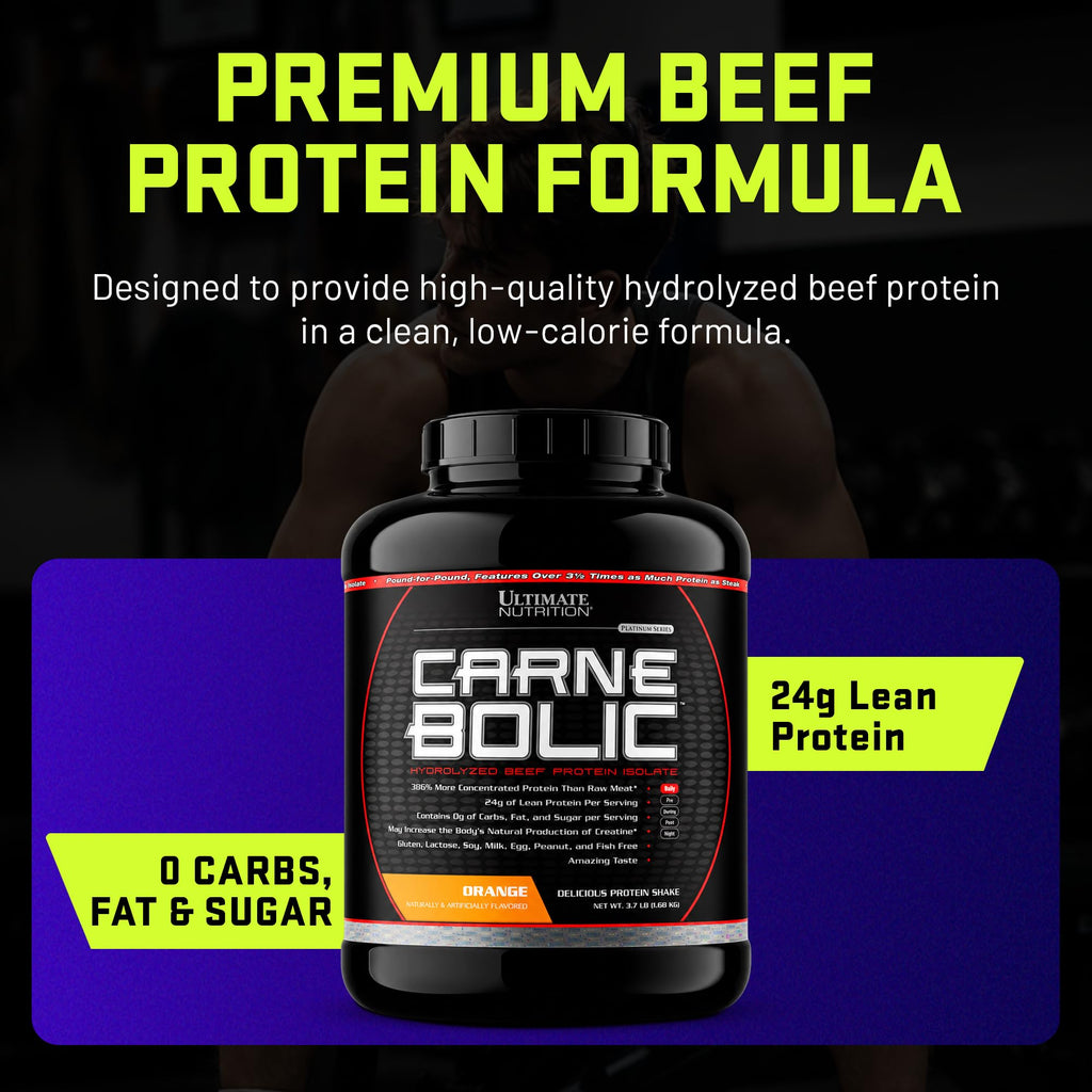 Ultimate Nutrition CarneBOLIC Hydrolyzed Beef Protein Isolate Powder