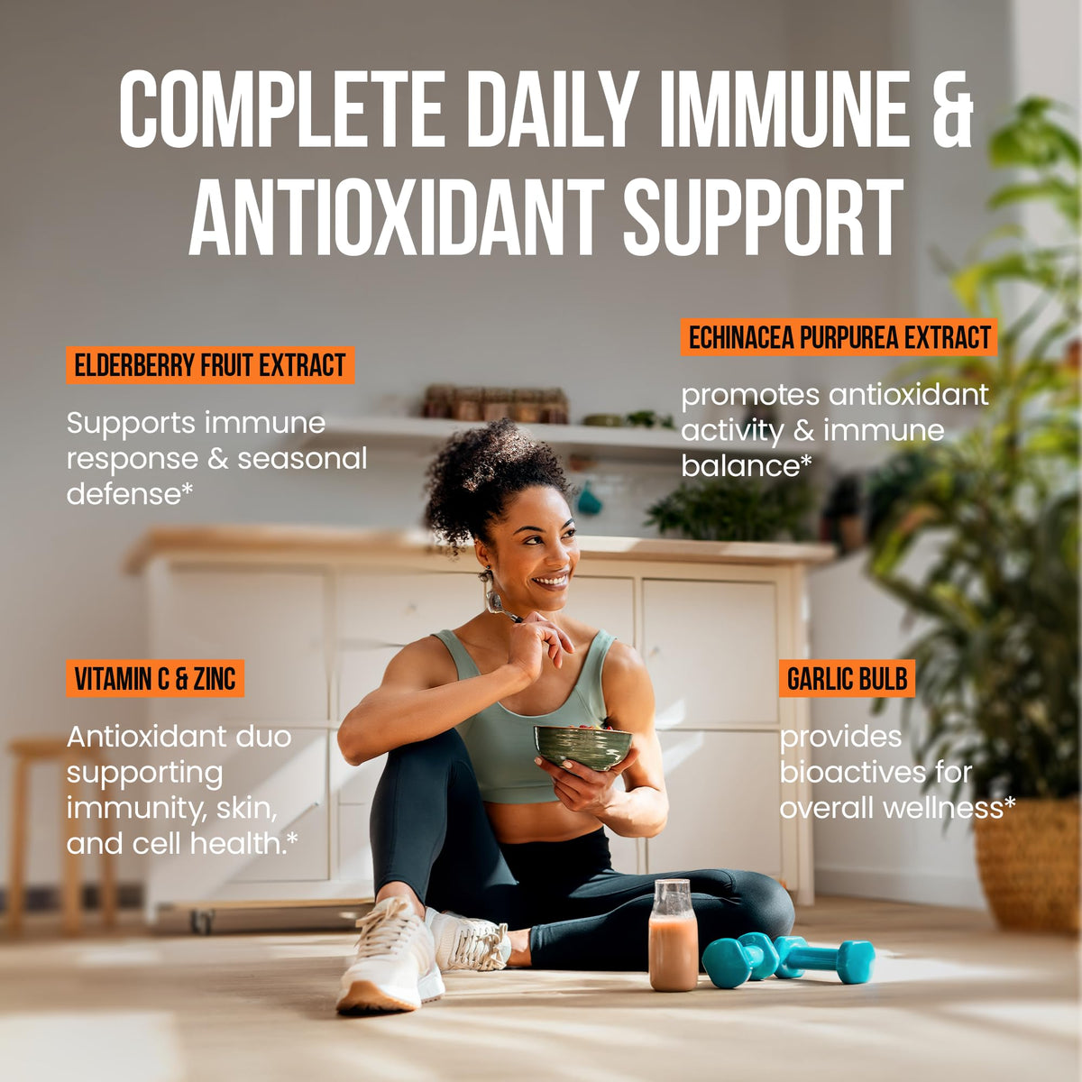 VitaRaw Immune Support Vitamins Elderberry Complex - 90 Capsules - image 5