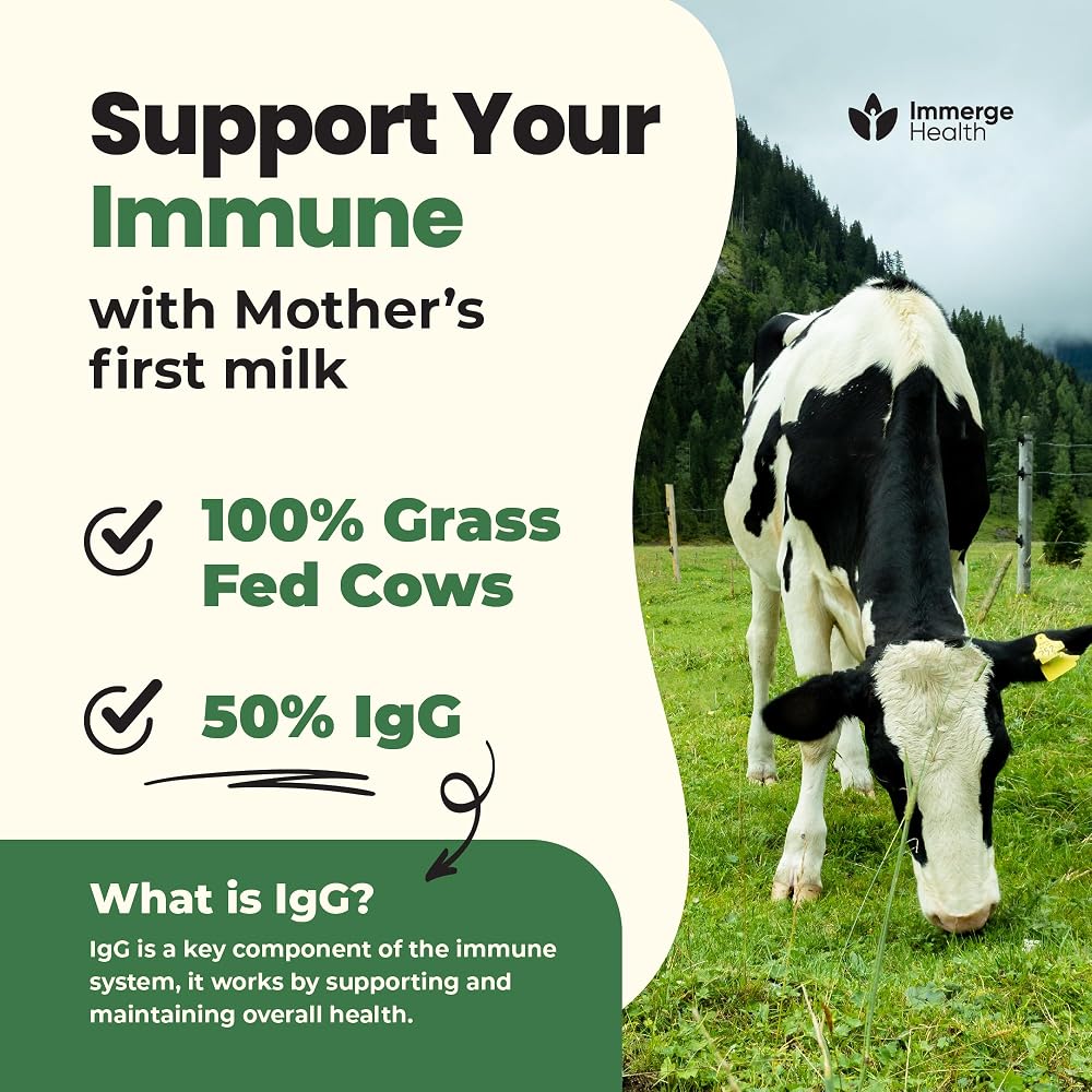 ImmergeHealth.com Super MOO Grass Fed Bovine Colostrum Powder