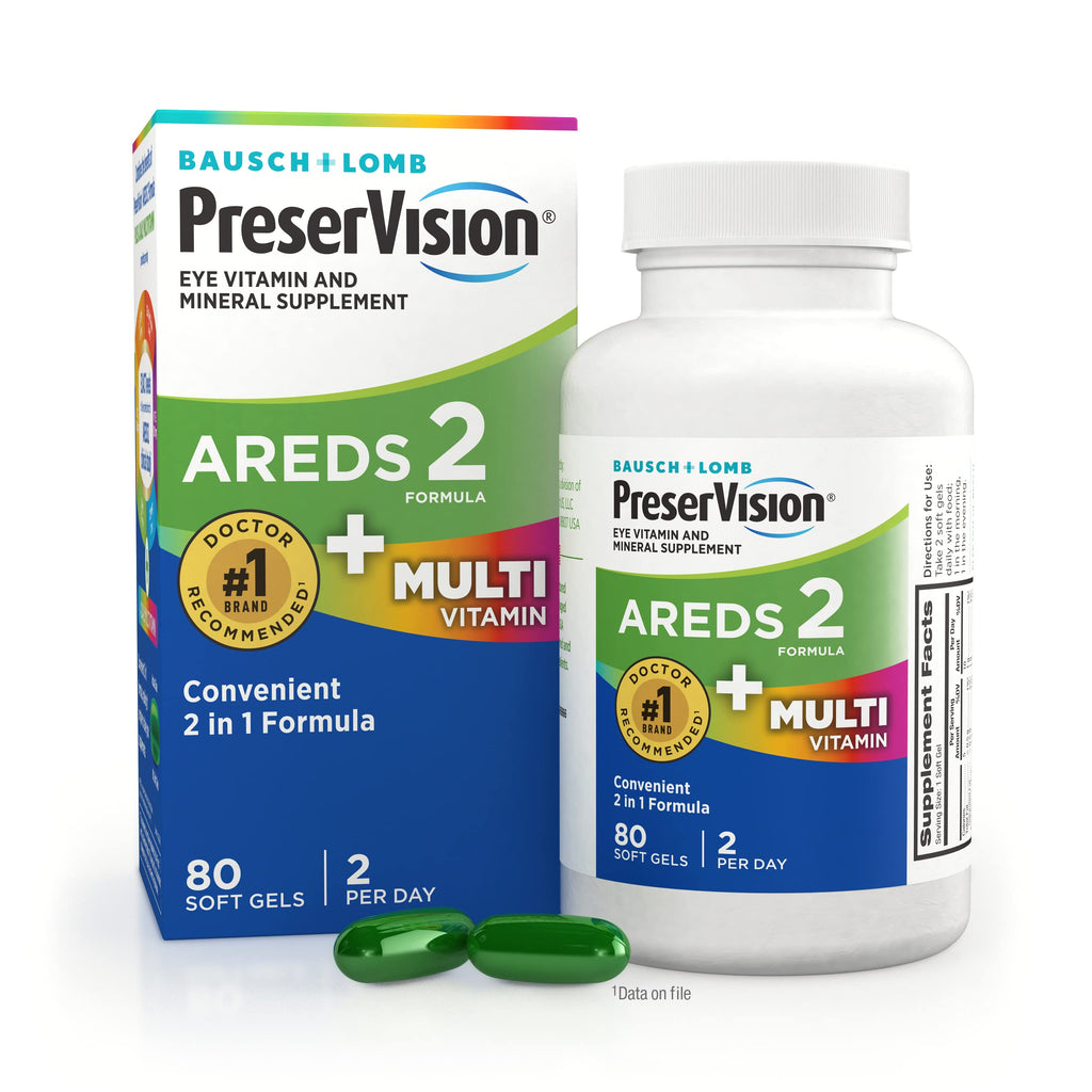 PreserVision AREDS 2 + Multivitamin Eye Vitamins - 80 Softgels