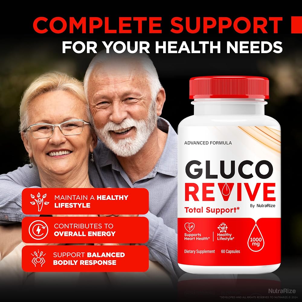NutraRize Gluco Revive Natural Support - 60 Capsules - image 4