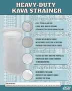 4Kay Collections Kava Strainer Bag with Coconut Shell Cups - 3 Items - image 2