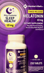 MEMBER´S MARK Member's Mark Melatonin 10mg with Vitamin B6 - 250 Tablets