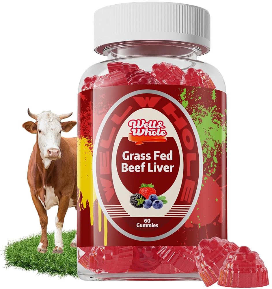 Well&Whole Grass Fed Beef Liver Gummies