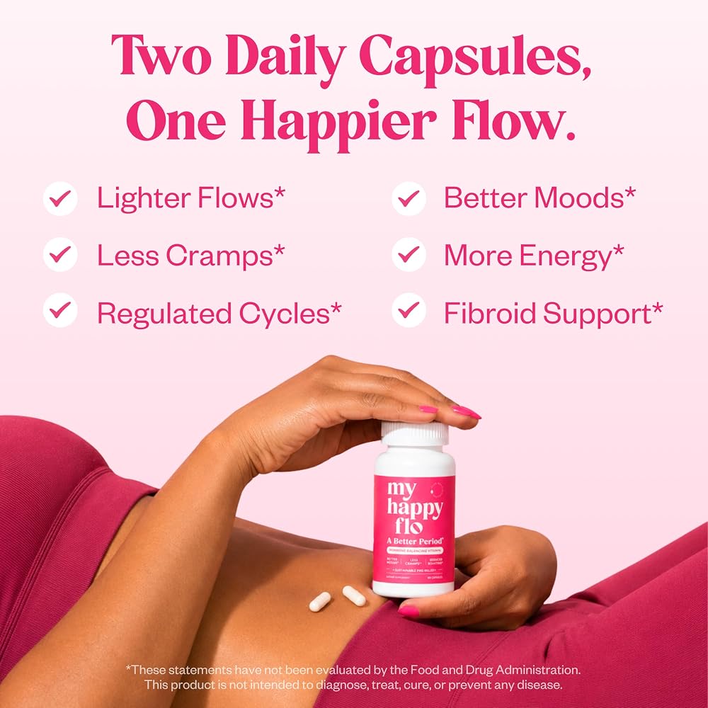My Happy Flo Heavy Period Relief Supplement - 60 Capsules - image 2