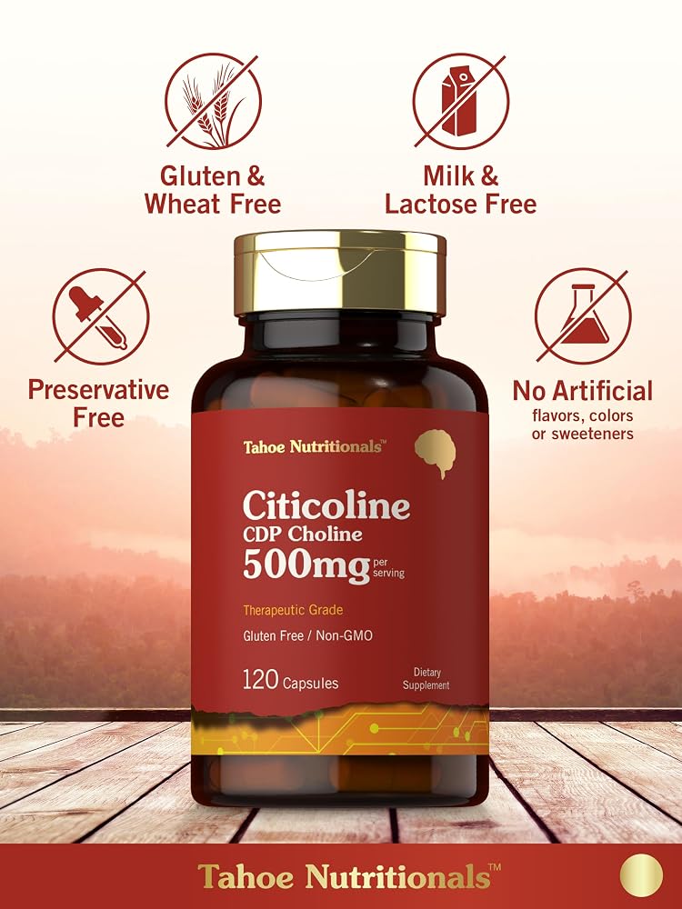 Tahoe Nutritionals Citicoline 500mg - 120 Capsules - image 5