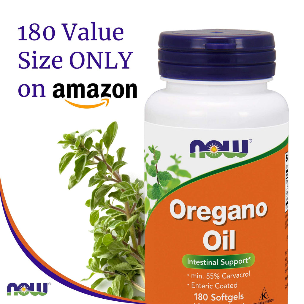 NOW Foods Oregano Oil 181mg Digestive Support - 180 Softgels - image 3