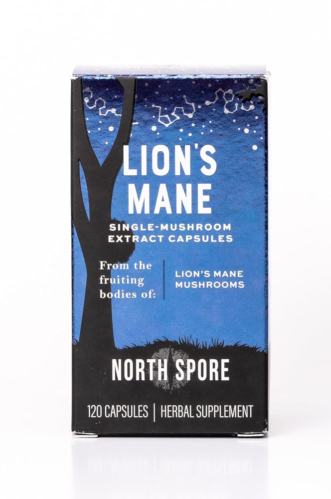 North Spore Organic Lion's Mane Mushroom Extract - 120 Capsules - image 2