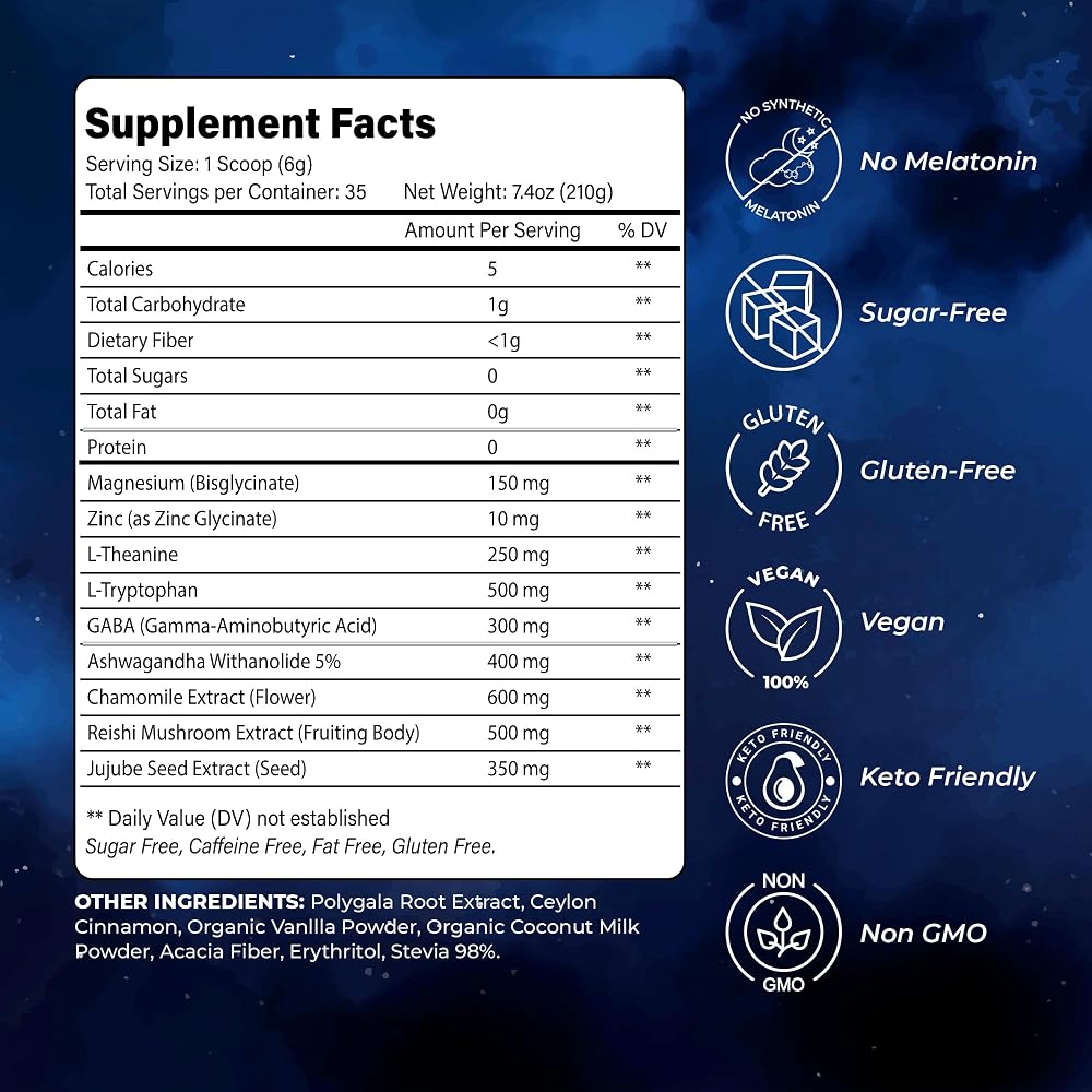 BloomBoost Magnesium Glycinate Powder for Evening Wind-Down - 7.4 oz - image 2