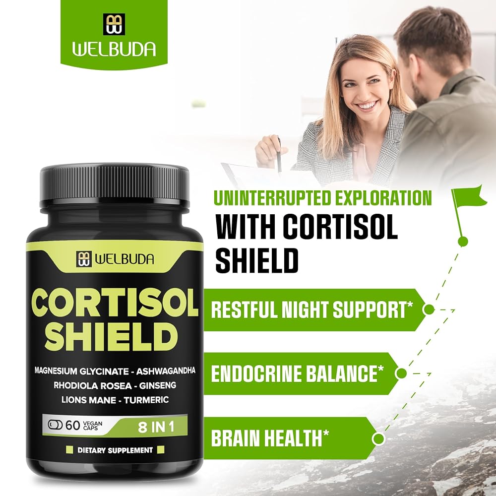 WELBUDA 8in1 Cortisol Shield Ashwagandha Magnesium - 60 Capsules - image 3
