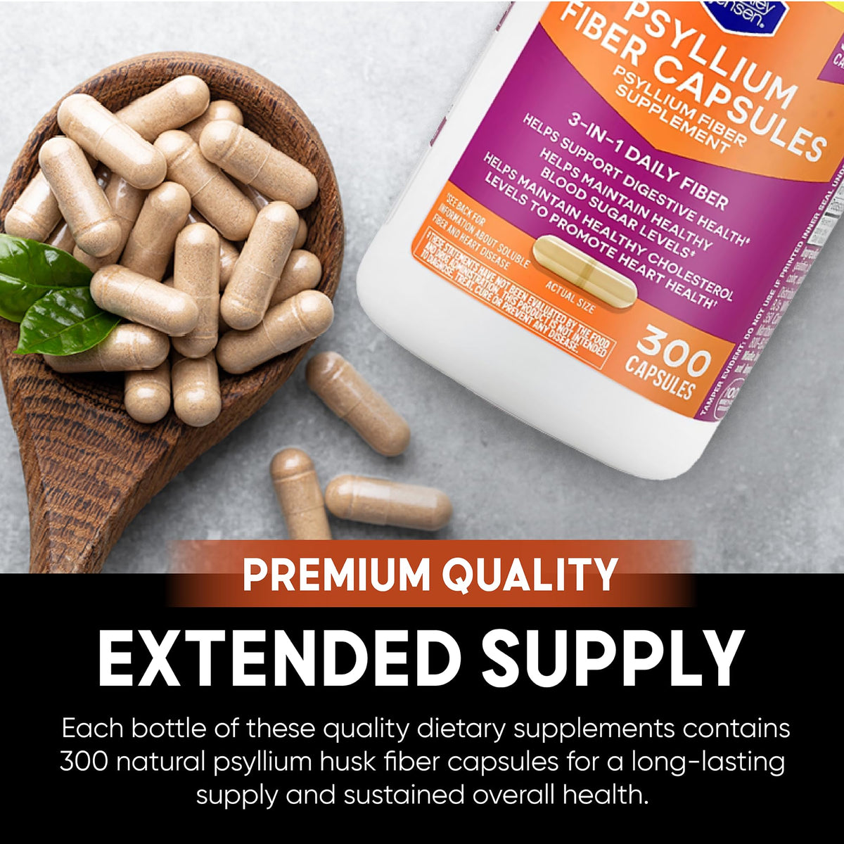 Berkley Jensen Psyllium Husk Fiber Capsules - 600 Count - image 6