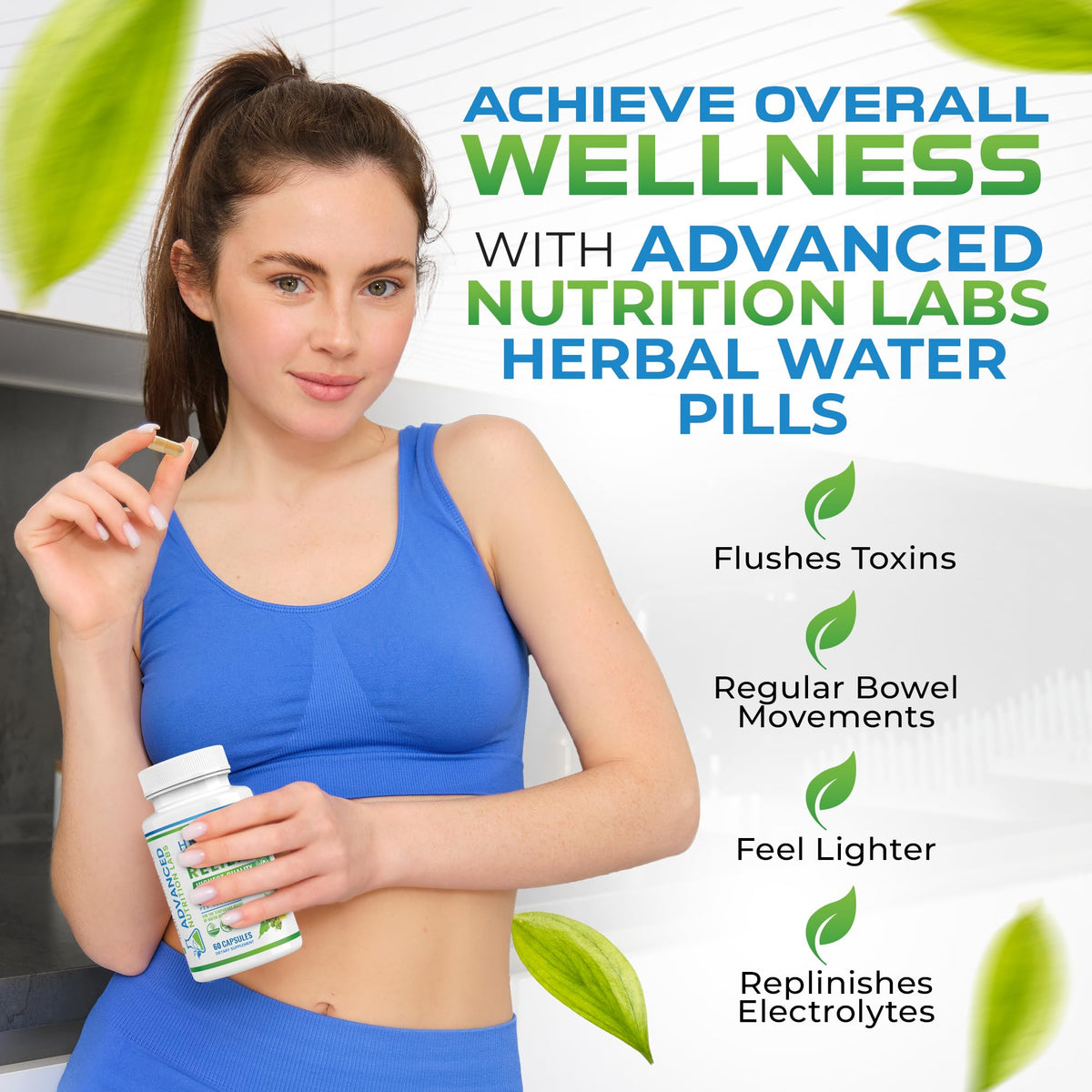 Advanced Nutrition Labs Herbal Water Relief Diuretic - 60 Capsules - image 2