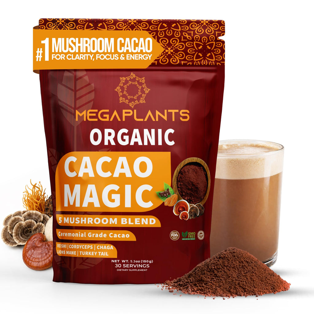 Megaplants Cacao Magic Mushroom Powder - 5.3 oz