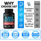 DEDICAD 12in1 Black Cohosh for Menopause Support Supplement