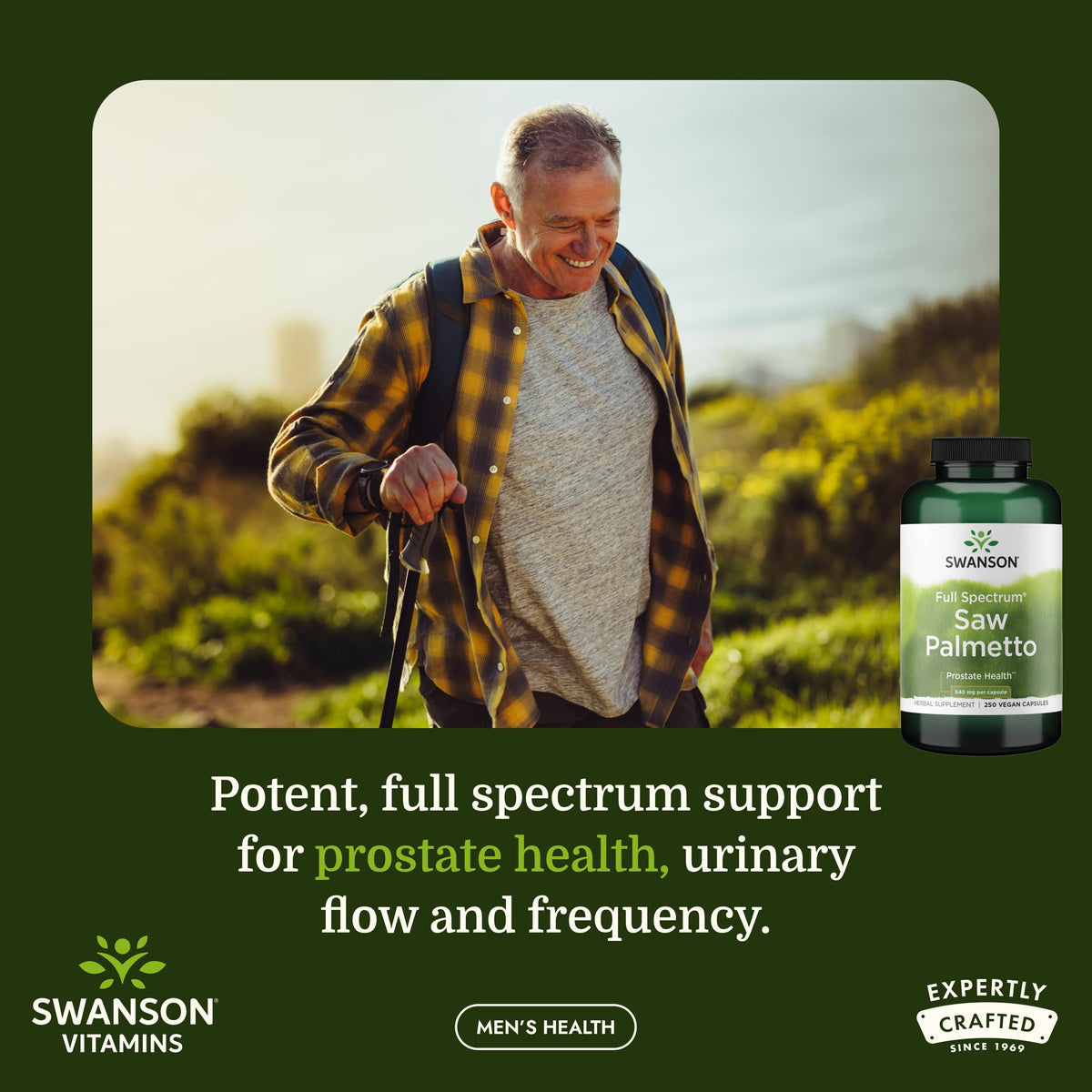 Swanson Saw Palmetto Full Spectrum 540 mg - 250 Capsules - image 2