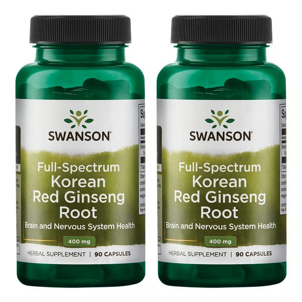 Swanson Full-Spectrum Korean Red Ginseng Root 400 mg - 180 Capsules