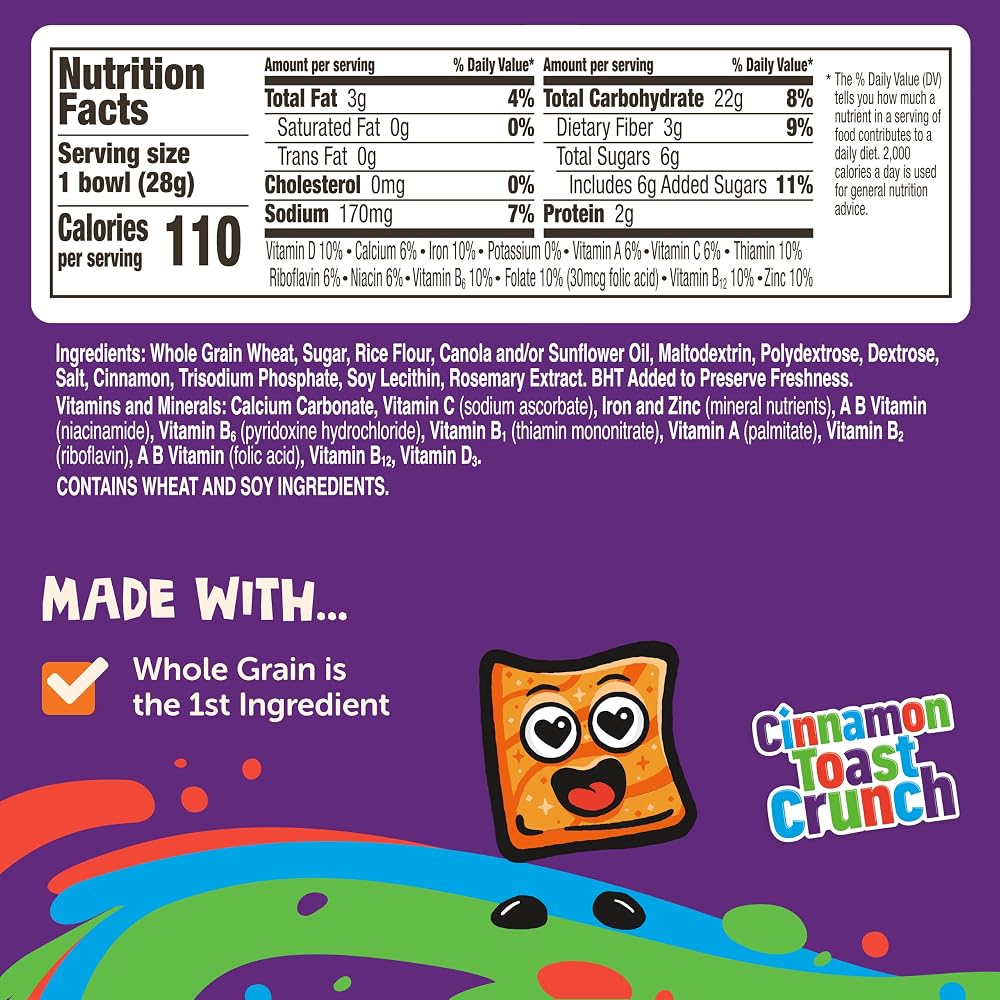 Cinnamon Toast Crunch 25% Less Sugar Cereal - 96 Single Serve Bowls - image 2