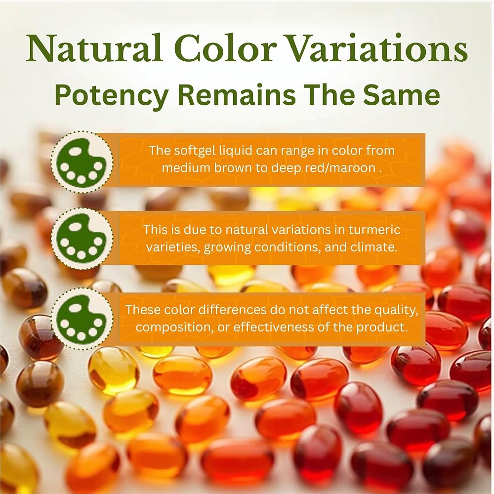 A1Vitality Vegan Turmeric Curcumin NovaSOL 1000mg - 60 Softgels - image 5