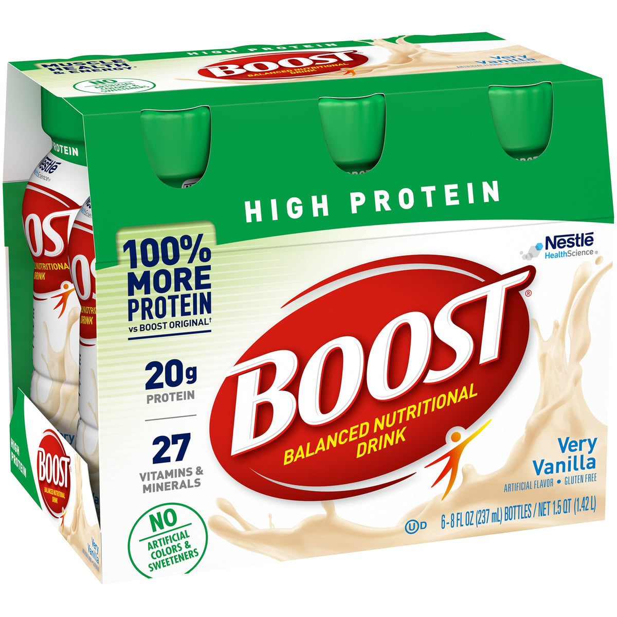 BOOST High Protein Nutritional Drink Vanilla - 6 Count - image 2