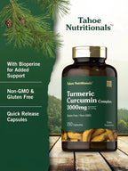 Tahoe Nutritionals Turmeric Curcumin - 150 Capsules - image 4