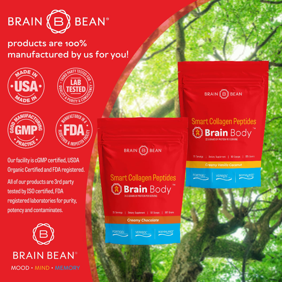 Brain Body Collagen Peptides Powder - Vital Proteins from Collagen