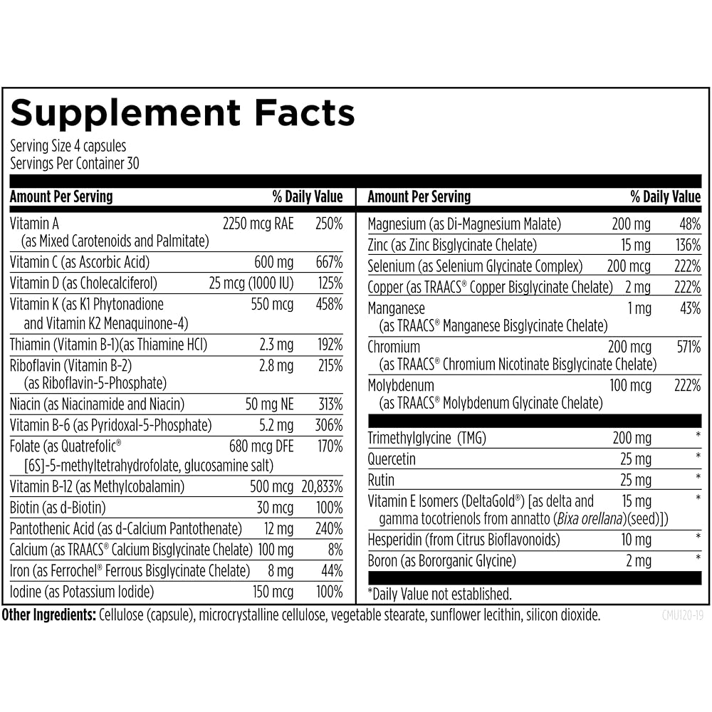 Designs for Health Complete Multi with Copper + Iron - 120 Capsules - image 3