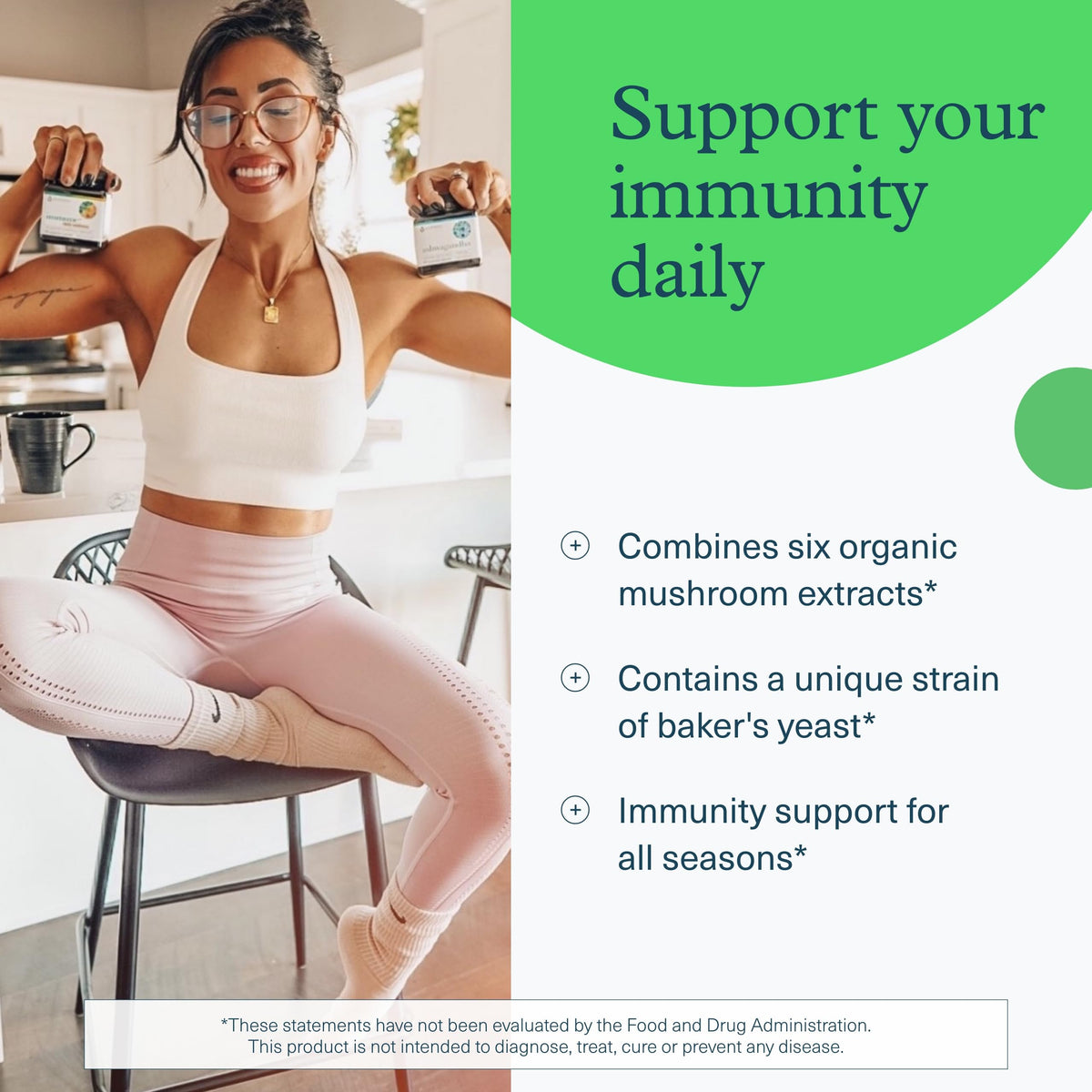 Youtheory Immune+ Daily Wellness Supplement - 60 Vegetarian Capsules - image 3