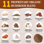 OLOBIO 11 Mushroom Coffee Powder for Focus & Energy - 5.3 oz - image 3