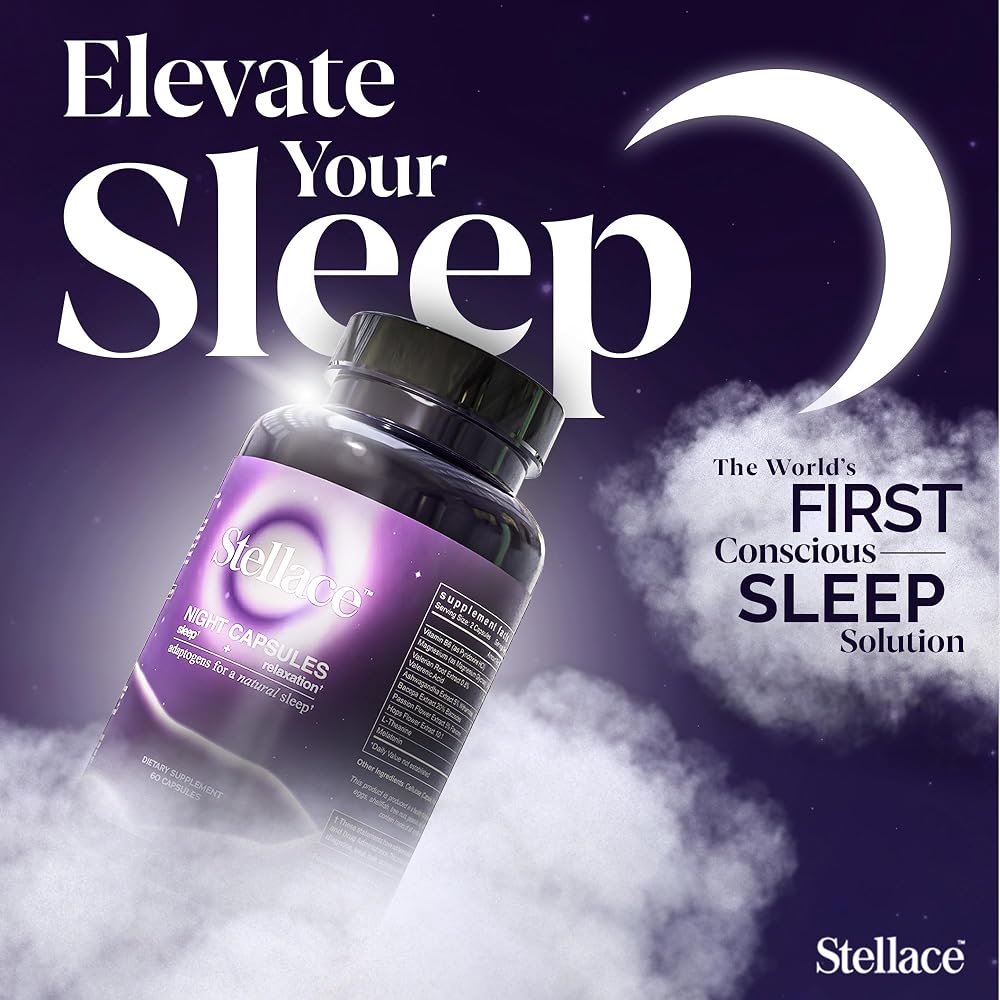 stellace Premium Sleep Supplement Vegan Capsules - 60 Count - image 2