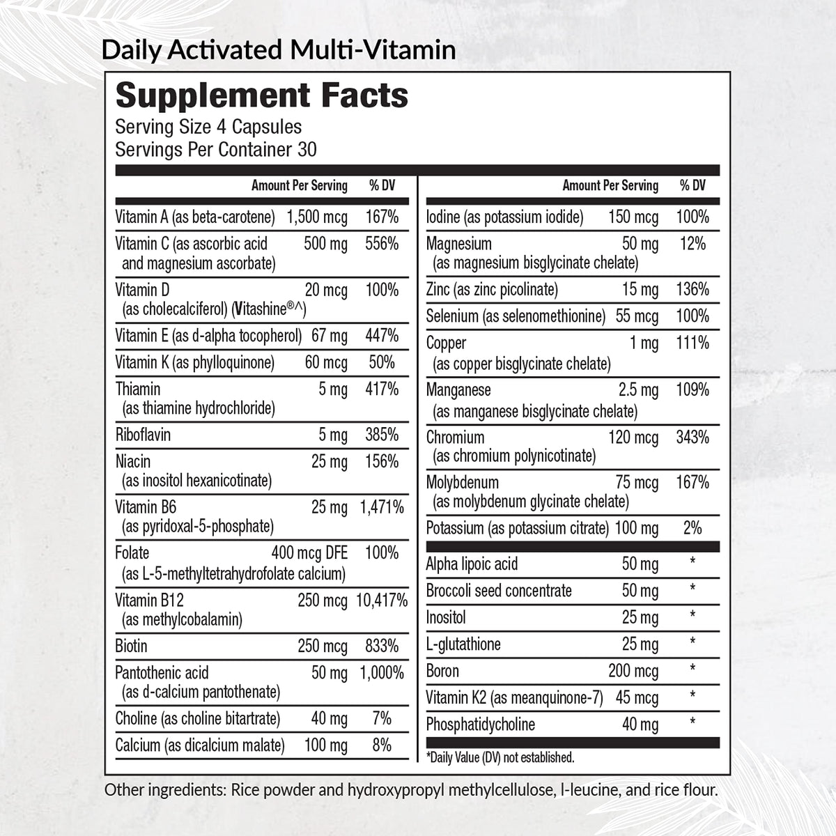 EquiLife Daily Activated Multivitamin - 120 Capsules - image 2