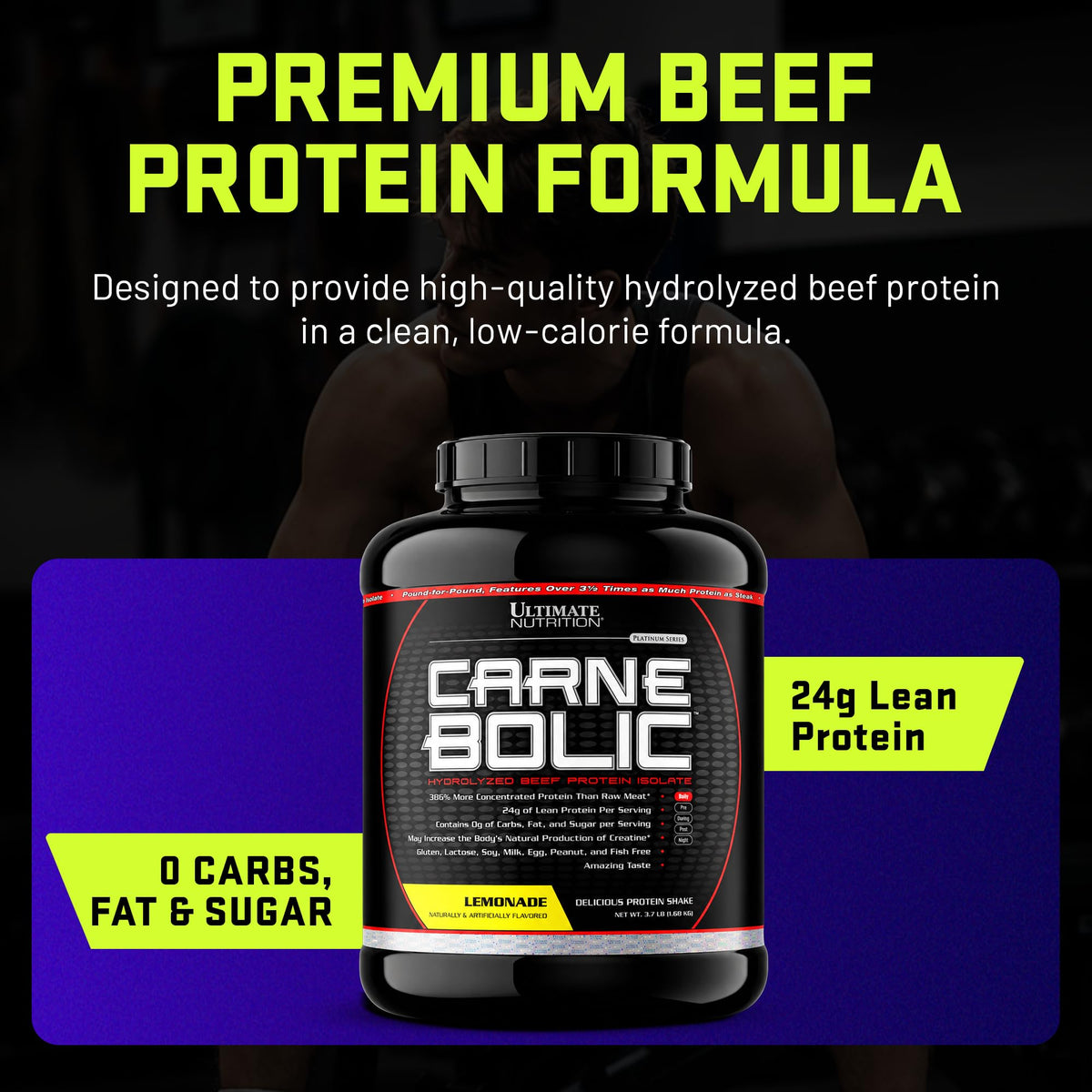 Ultimate Nutrition CarneBOLIC Hydrolyzed Beef Protein Isolate Powder