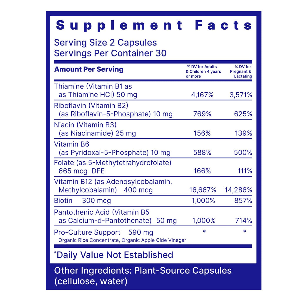 Quantum Nutrition Labs Max Energy B-Complex - 60 Vegetarian Capsules - image 2