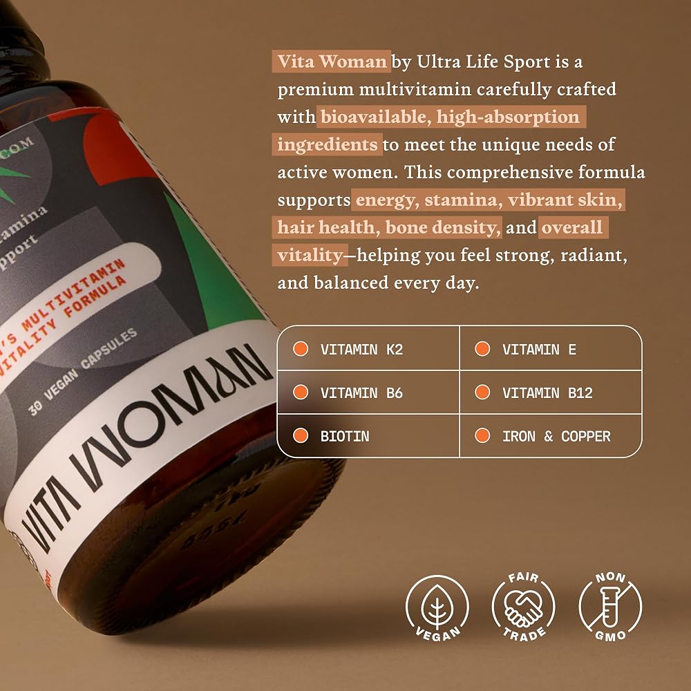 Ultra Life Sport VITA Woman Premium Multivitamin - 30 Capsules - image 5
