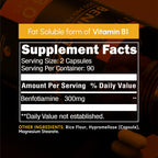 Zenavea Benfotiamine 300mg Vitamin B1 - 180 Capsules - image 2