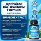 GreeNatr Magnesium Supplement 4-in-1 Blend - 120 Capsules - image 3