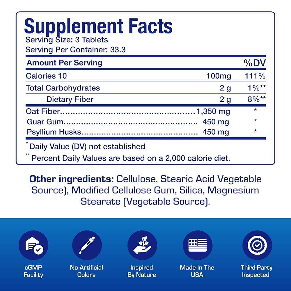 Anabolic Laboratories Fiber Supplement with Psyllium Husk - 100 Tablets - image 2