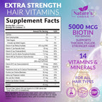 Nature's Choice Hair Vitamins Gummies with Biotin 5000 mcg - 60 Gummies - image 2