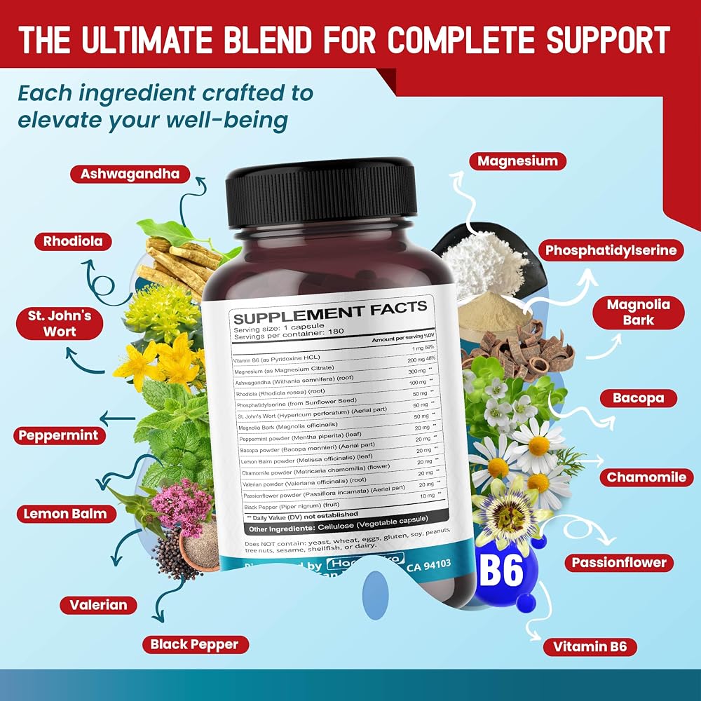 HarmoVira Cortisol Health 14-in-1 for Energy & Brain Wellness - 180 Capsules - image 3