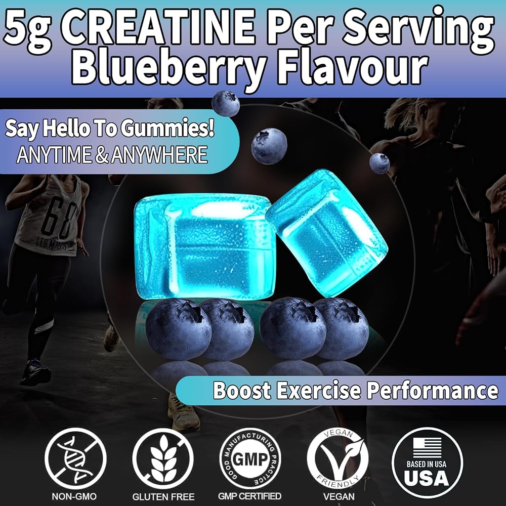 OALSE Creatine Monohydrate Gummies 5000mg - 120 Count - image 6