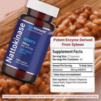 AgeImmune Nattokinase 4000 FU Enzyme Cardiovascular Support - 120 Capsules - image 6