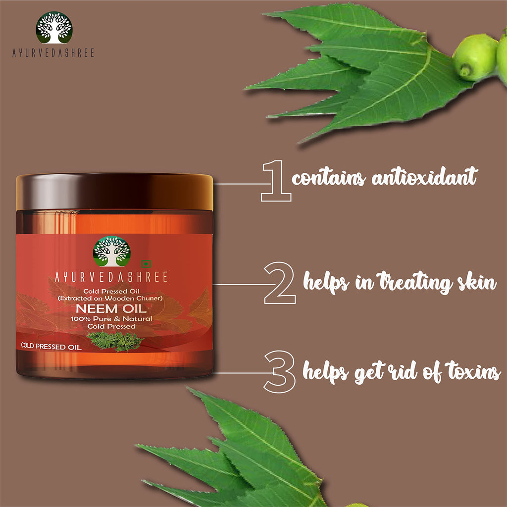 AYURVEDASHREE Cold Pressed Neem Oil - 100 mL - image 3