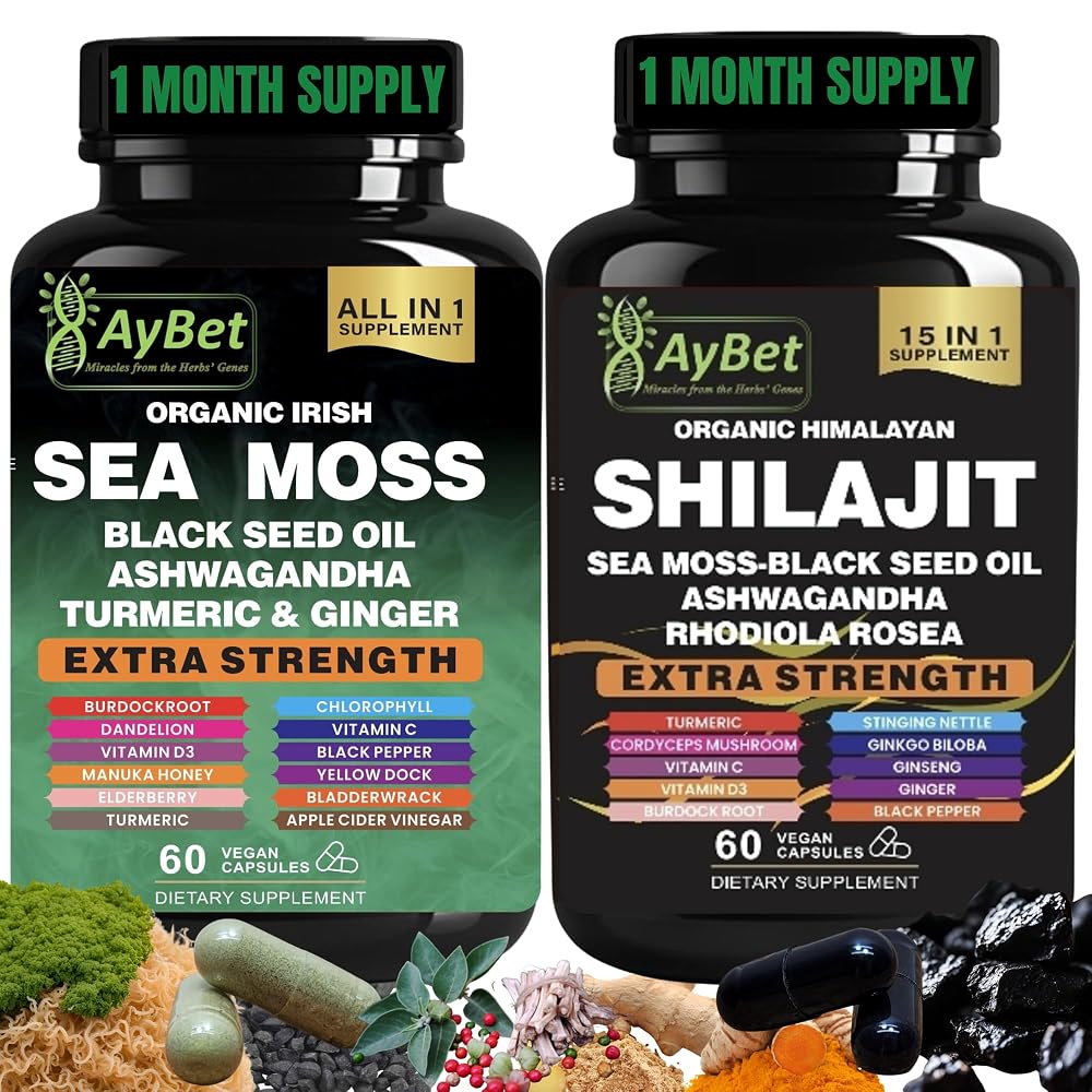 AyBet Sea Moss Shilajit Combo Bundle