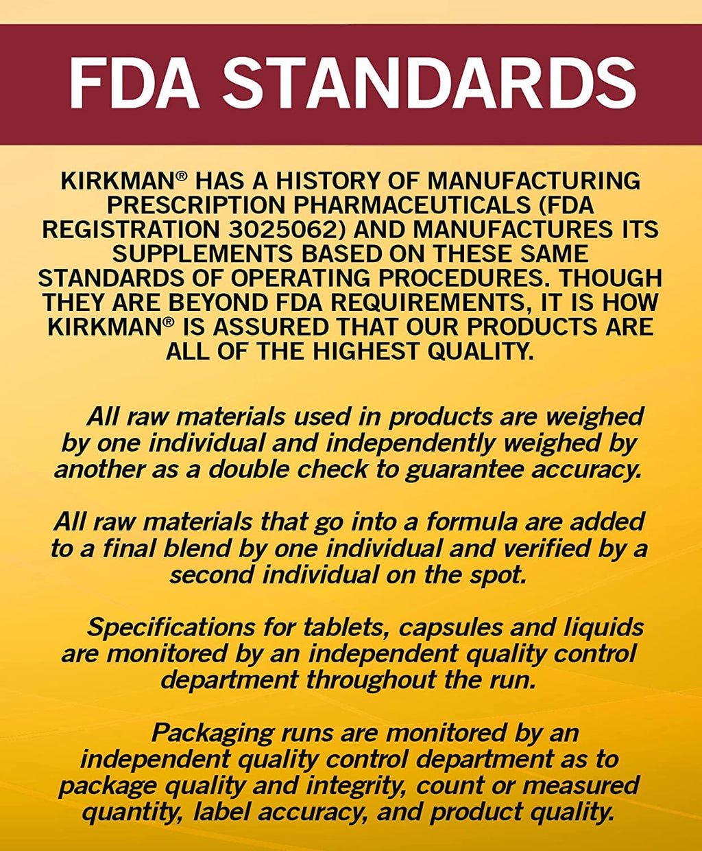 Kirkman GABA with Niacinamide & Inositol 150 mg - 250 Capsules - image 6