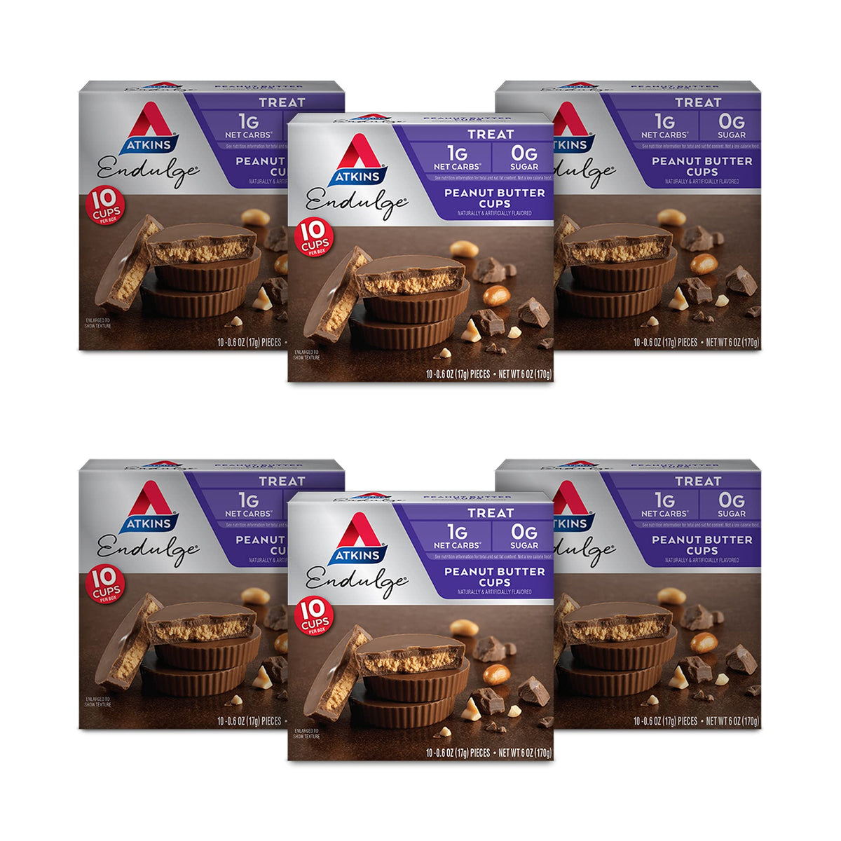 Atkins Endulge Peanut Butter Cups Low Carb Snack - 60 Count