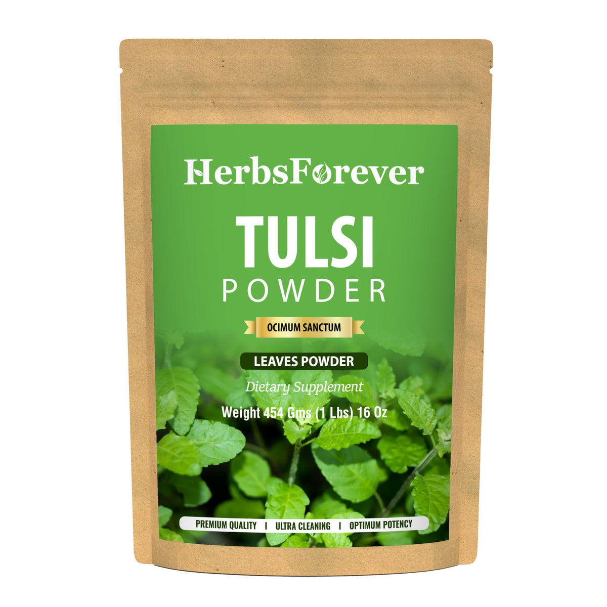 Herbsforever Tulsi Powder Holy Basil for Immune Support - 454g