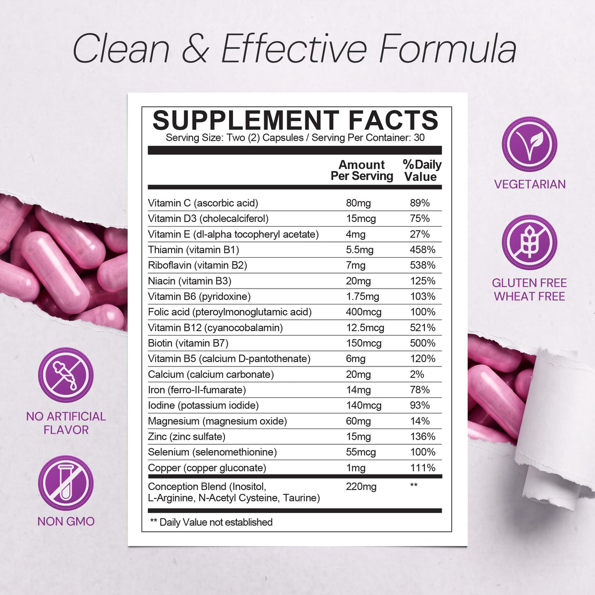 CONCEIVE PLUS Women's Fertility Support - 60 Capsules - image 6