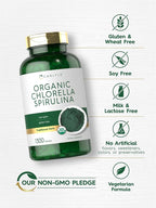 Carlyle Organic Chlorella Spirulina Tablets - 1300 Count - image 5